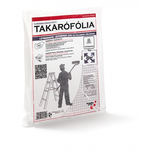 Sch 45809 YES SL 4x5m takarófólia, újrahasznosított LDPE