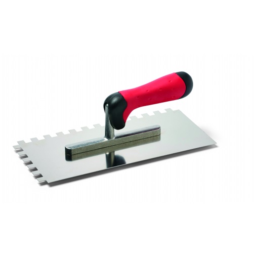 Sch 54414 Stan Karo 2K 13x28cm fogazott glettelő, rozsdamentes, fogazás: 12x12mm