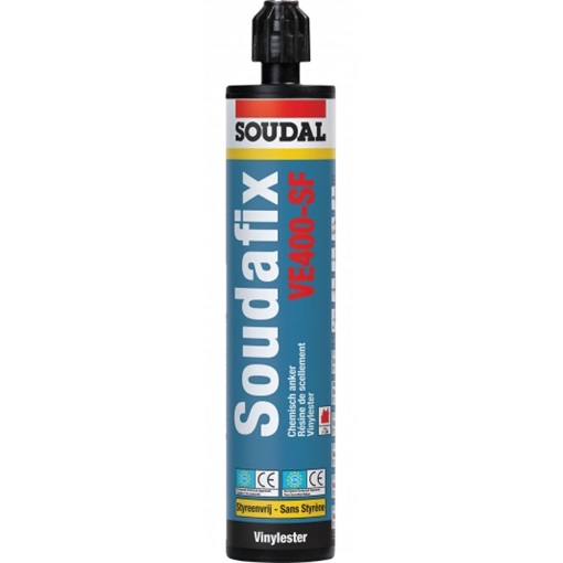 Soudal Soudafix VE400-SF két komp. vegyi dűbel 280 ml