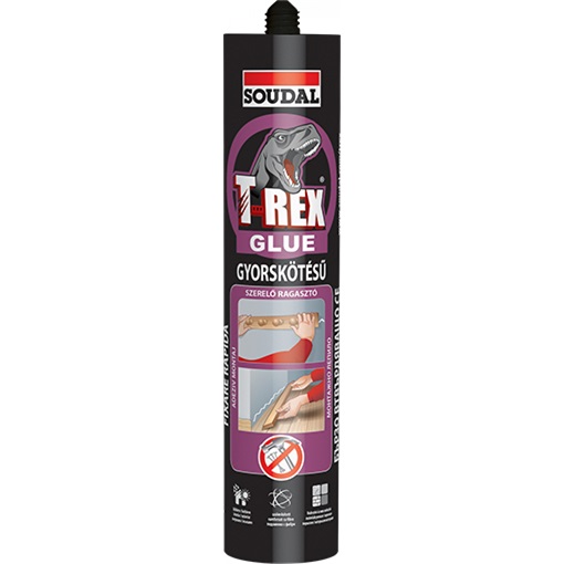 Soudal T-REX Gyorskötésű szer. ragasztó 380 gr (lila)