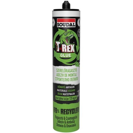 Soudal T-REX szerelőragasztó 350 gr könnyű anyagokhoz (125kg/m2)