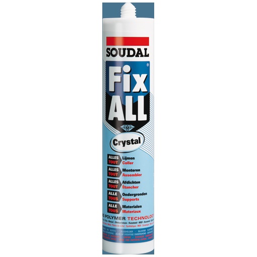 Soudal fix all crystal rag. 290 ml