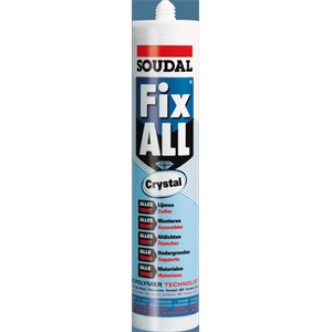 Soudal fix all crystal rag. 290 ml