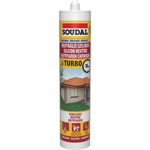 Soudal neutrális szilikon Turbo transzparens 280 ml