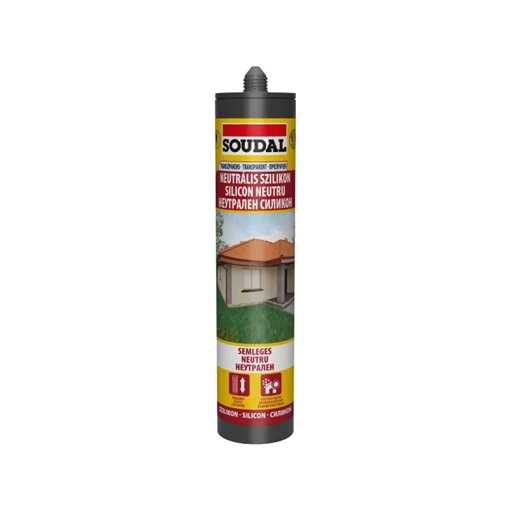 Soudal neutrális szilikon fekete 280 ml