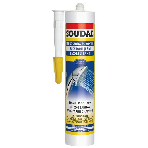 Soudal szaniter szilikon szürke 280 ml