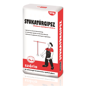 Stukatúr gipsz 20 kg Széria Trans
