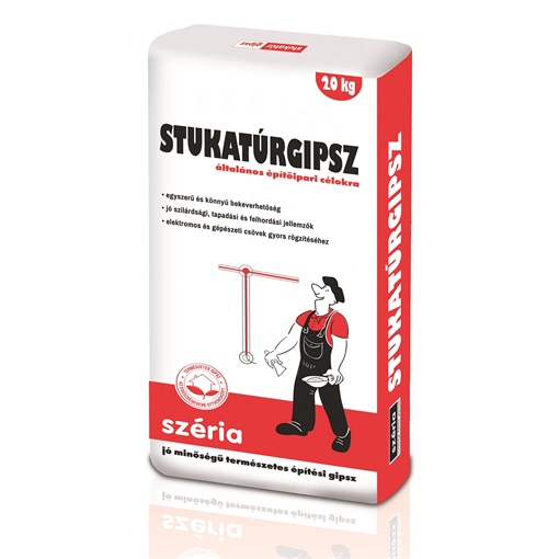 Stukatúr gipsz 20 kg Széria Trans