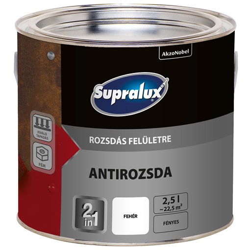 Supralux Antirozsda fehér 2,5 L