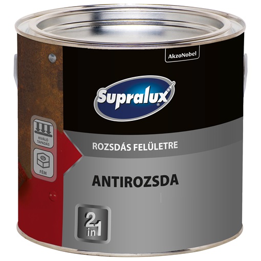 Supralux Antirozsda kalapácslakk ezüst 0,75 L