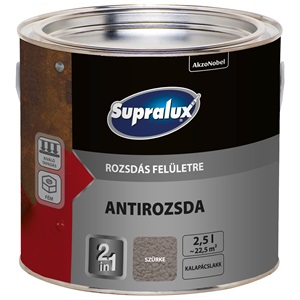 Supralux Antirozsda kalapácslakk szürke 2,5 L