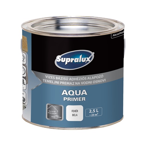 Supralux Aqua Primer vizes alapozó 2,5 L fehér