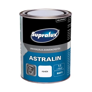 Supralux Astralin Univ.zománc matt fehér 1 L