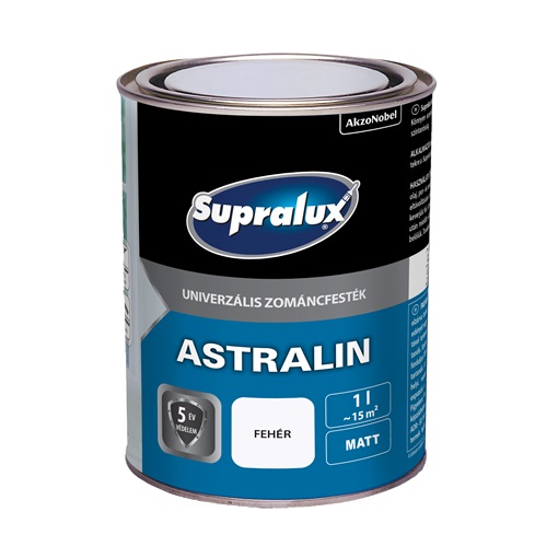 Supralux Astralin Univ.zománc matt fehér 1 L