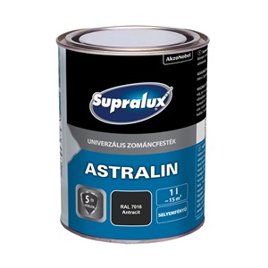 Supralux Astralin Univ.zománc selyemfényű antracit RAL7016 1 L