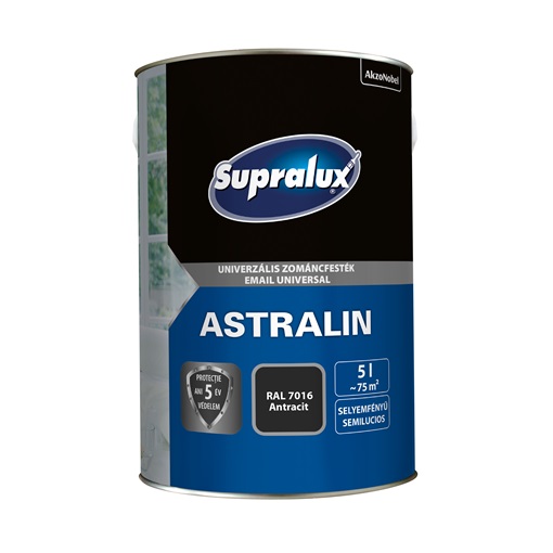 Supralux Astralin Univ.zománc selyemfényű antracit RAL7016 5 L