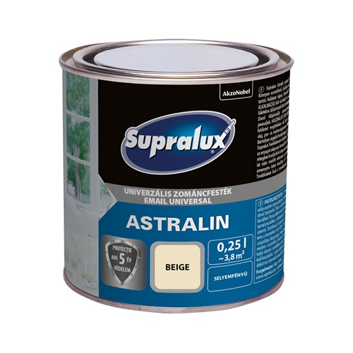 Supralux Astralin Univ.zománc selyemfényű beige 0,25 L