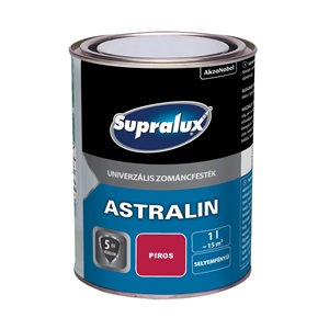 Supralux Astralin Univ.zománc selyemfényű piros 1 L