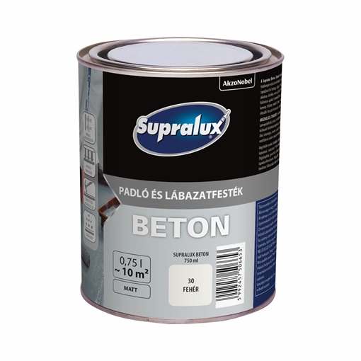 Supralux Beton padló és lábazatfesték 30 Fehér 0,75L