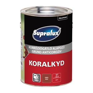 Supralux Koralkyd korr.gátló alapozó vörös  5 L