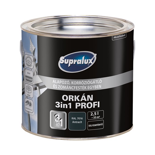 Supralux Orkán 3in1 Profi RAL7016 Antracit 2,5L