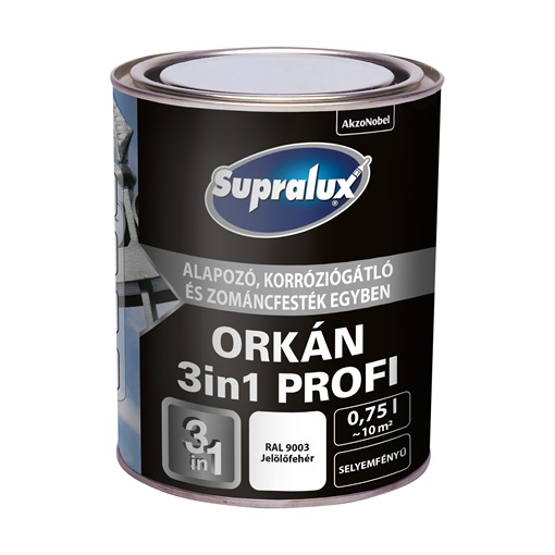 Supralux Orkán 3in1 Profi RAL9003 Jelölőfehér 0,75L