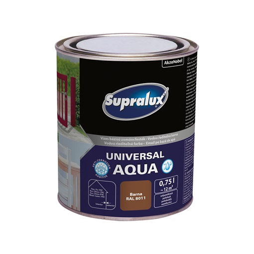 Supralux Universal Aqua vizes sf.zománc barna RAL8011 0,75 L
