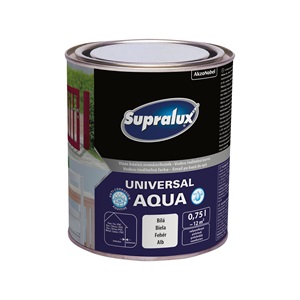Supralux Universal Aqua vizes sf.zománc fehér 0,75 L