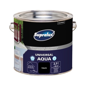 Supralux Universal Aqua vizes sf.zománc fekete 2,5 L