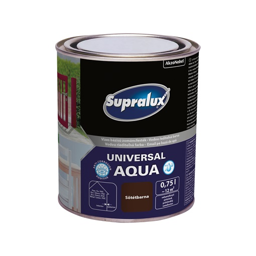 Supralux Universal Aqua vizes sf.zománc sötétbarna 0,75 L