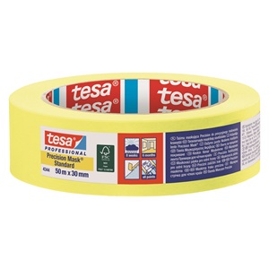 Tesa 04334-10-00 Precíziós Festőszalag 50m/30mm (Beltér: 6 hónap / Kültér: 8 hét)