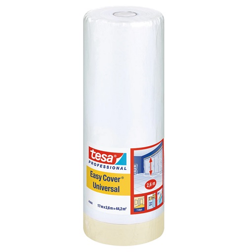 Tesa 04368-07 Festőszalag+takarófólia beltérre 17m/2600mm