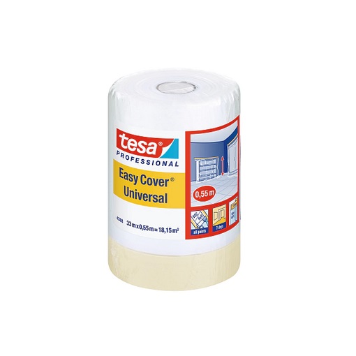 Tesa 04368-12 Festőszalag+takarófólia beltérre 33m/550mm
