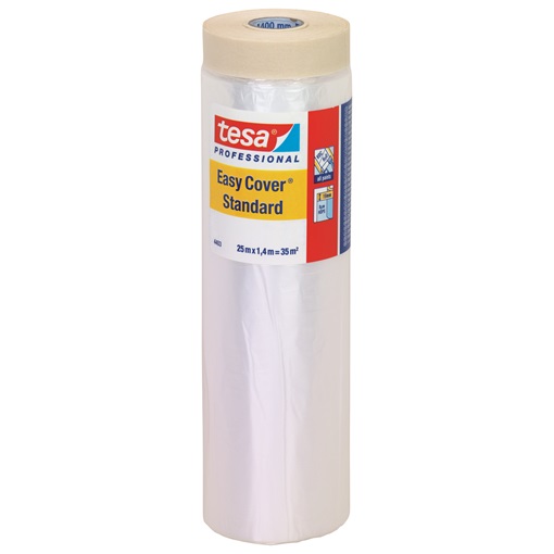 Tesa 04403-01 Standard Festőszalag+takarófólia beltérre 25m/1400mm