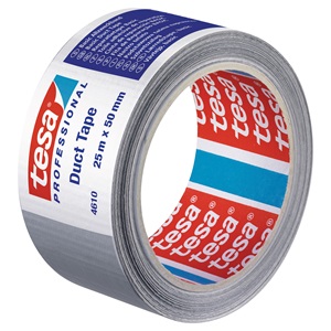 Tesa 04610-01 Basic Szövetszalag, Ezüst 25m/50mm
