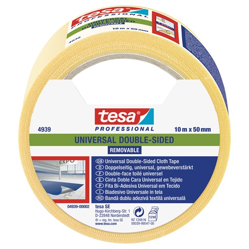 Tesa 04939-02-11 Visszaszedhető kétoldalas ragasztószalag 10m/50mm