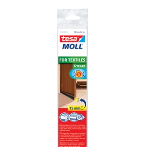 Tesa 05403-101 Szigetelő Ajtóseprű Textil Felületekhez, Barna 1m/43mm