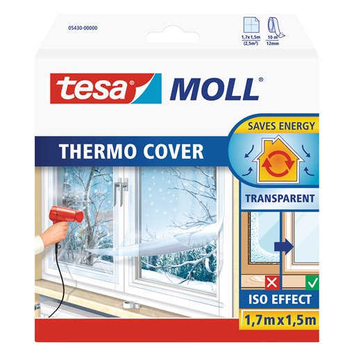 Tesa 05430 Thermo Cover, Ablakszigetelő Fólia 1,5m/1,7m