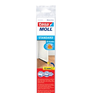 Tesa 05433-100 Szigetelő Ajtóseprű, Fehér 1m/37mm