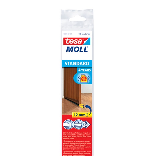 Tesa 05433-101 Szigetelő Ajtóseprű, Barna 1m/37mm
