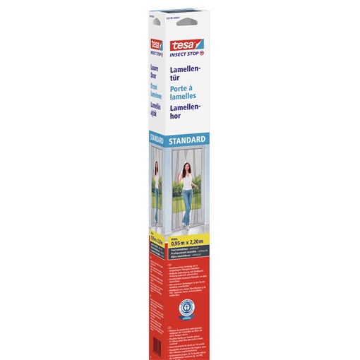 Tesa 55198 Standard Lamellás Szúnyogháló Ajtóra, Antracit 0,95m/2,2m