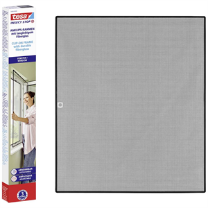 Tesa 55360-01 Szúnyogháló bepattintható kerettel antracit 1,2x1,4 m