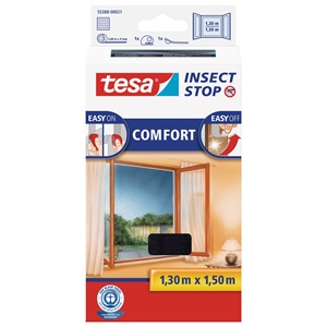 Tesa 55388-21 Comfort Öntapadó Szúnyogháló, Antracit 1,3m/1,5m