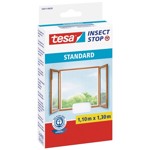 Tesa 55671-20 Standard Öntapadó Szúnyogháló, Fehér 1,1m/1,3m