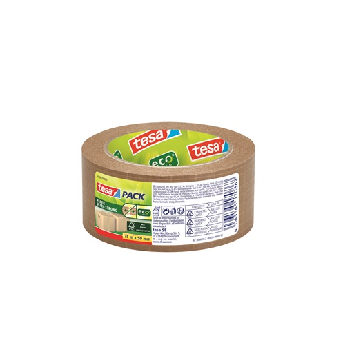 Tesa 56000-00 Csomagolószalag barna ultraerős Tesapack Paper FSC 25m/50mm