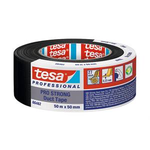 Tesa 66462-02 Erős Szövetszalag, Duct Tape Eco Pro Strong fekete 50m/50mm