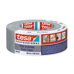 Tesa 66462-03 Erős Szövetszalag, Duct Tape Eco Pro Strong szürke 50m/50mm
