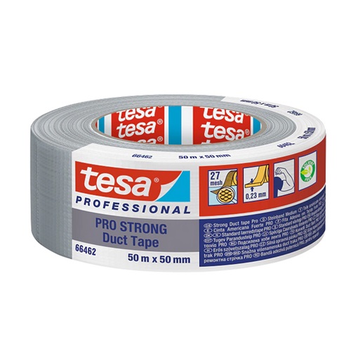Tesa 66462-03 Erős Szövetszalag, Duct Tape Eco Pro Strong szürke 50m/50mm