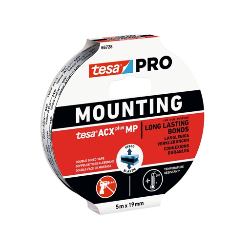Tesa 66728-05 Rögzítőszalag Mounting Pro ACX plus 5m/19mm KIFUTÓ