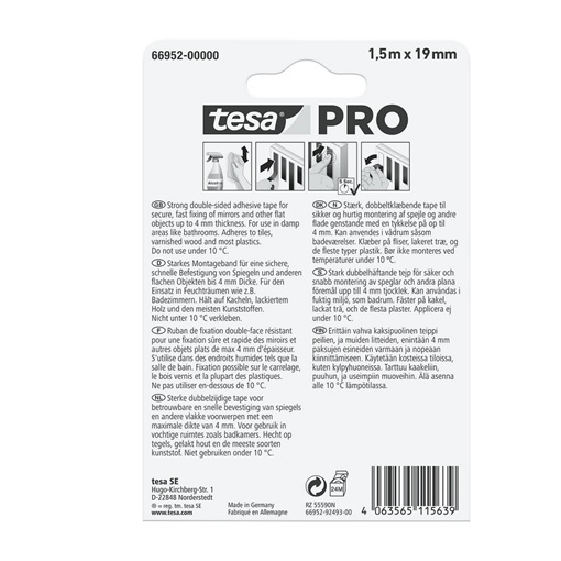 Tesa 66952-06 Rögzítőszalag Mounting Pro tükör 1,5m/19mm